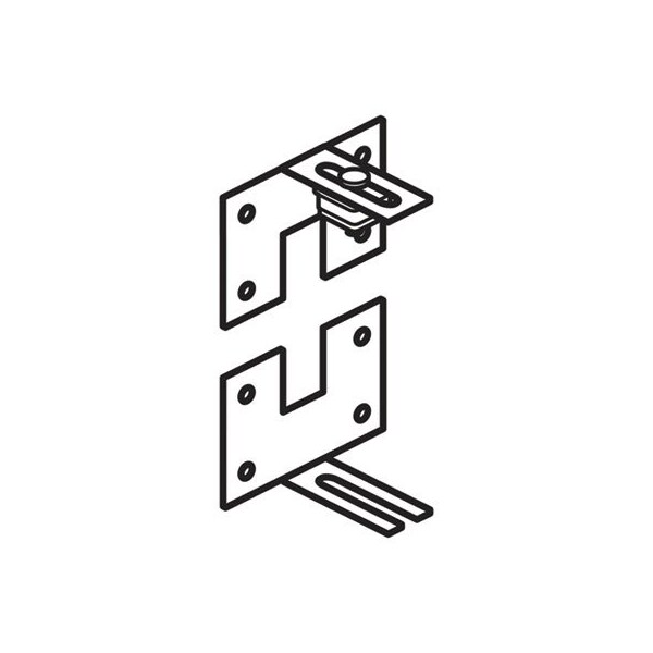 HON, Verse Quick Connect Wall Mount Connecting Hardware, Gray